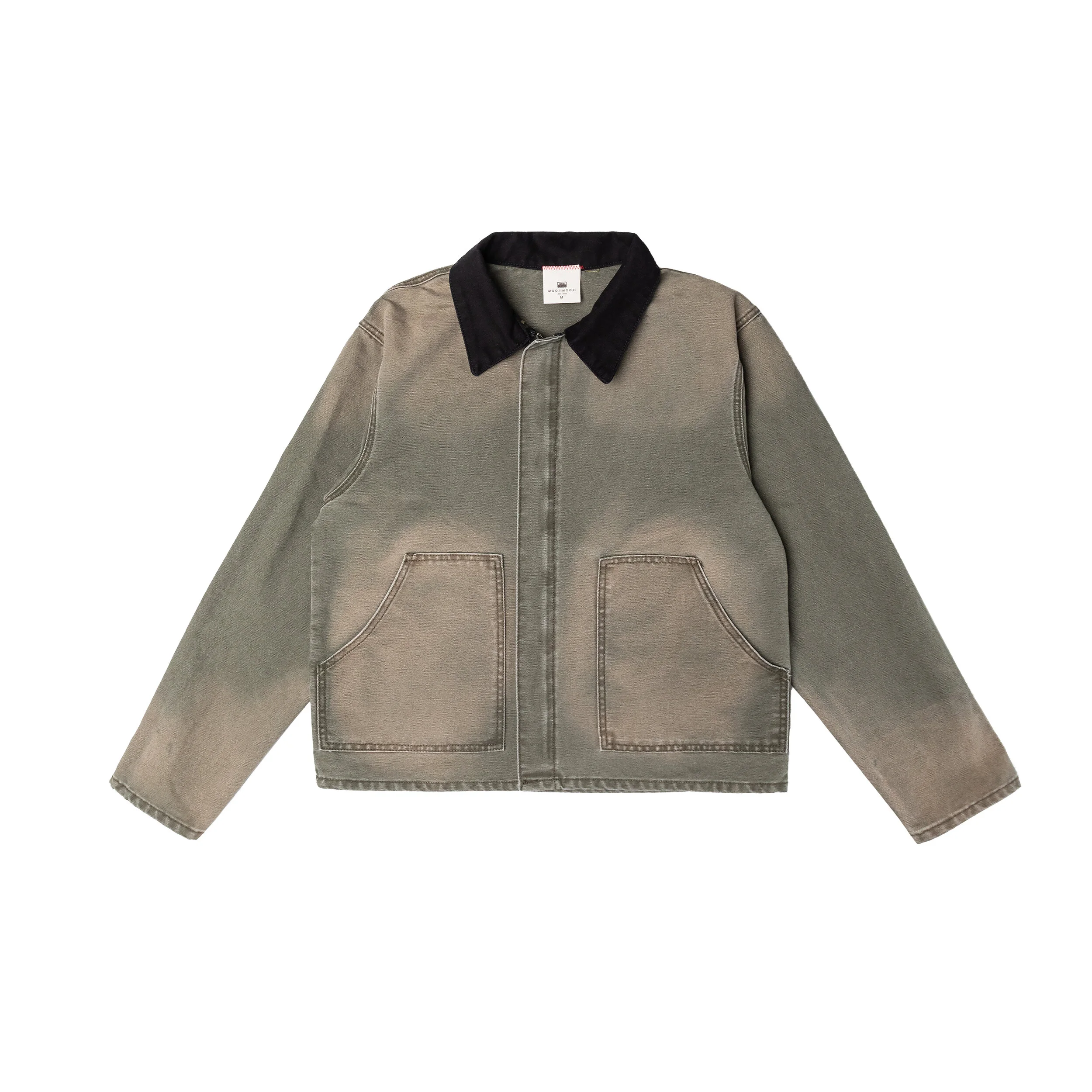 CLASSIC WORK JACKET / AGED OLIVE GREEN — MOOJIMOOJI